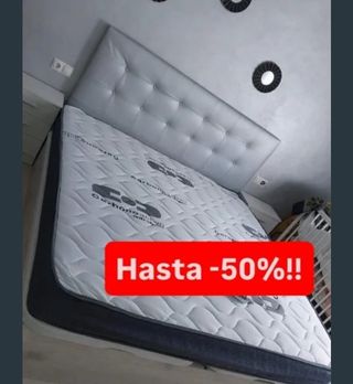 Canapé abatible gris