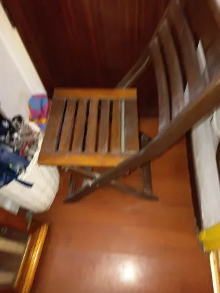 Silla de madera plegable