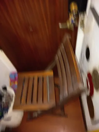 Silla de madera plegable