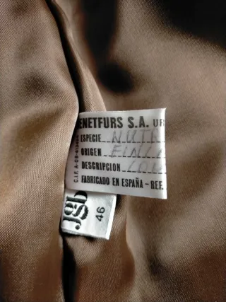 Chaqueta de pelo marrón