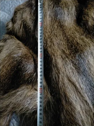 Chaqueta de pelo marrón