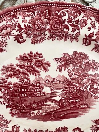 Fuente Inglesa Staffordshire Myott-patron Tonquin