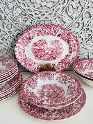 Fuente Inglesa Staffordshire Myott-patron Tonquin