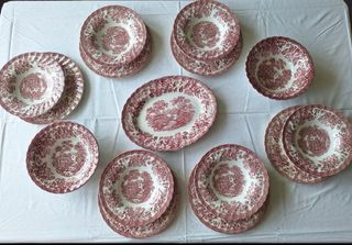 Fuente Inglesa Staffordshire Myott-patron Tonquin