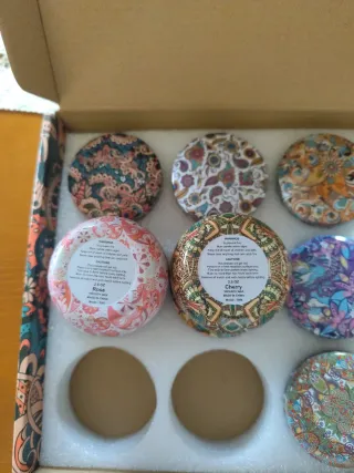 Juego de 9 Velas Aromáticas Decorativas