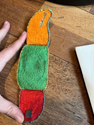 Pulsera de tela de bimba y Lola