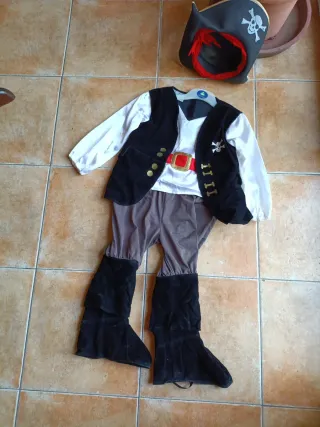 Disfraz Pirata Caribe Talla 3 a 6 años