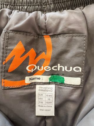 Pantalones de nieve para niño grises