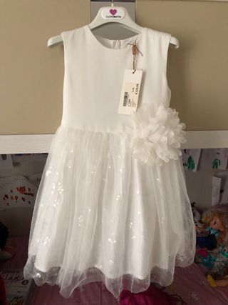 Abito cerimonia bianco 4 anni