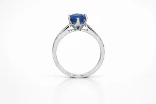 Anillo Polar Star · Zafiro azul 6,5mm en plata 925