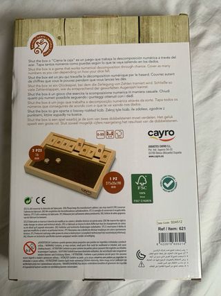 Juego Shut the Box Cayro