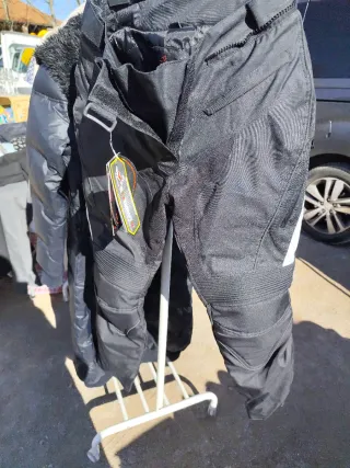 Pantalón de moto mujer color negro