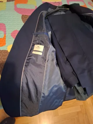 Traje de chaqueta azul