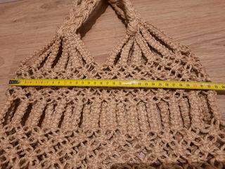 Bolso artesanal macramé cuerda