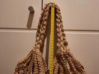 Bolso artesanal macramé cuerda