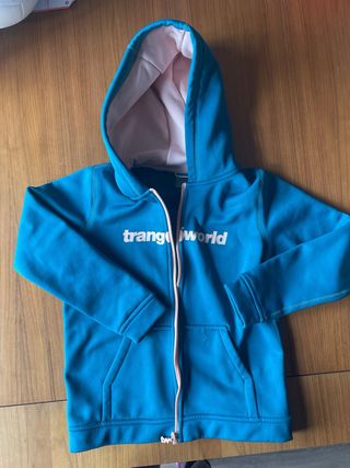 Sudadera Trangoworld Niña verde azulado.