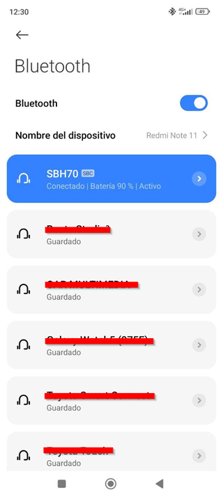 Auriculares Sony SBH70 Azul