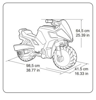 Moto correpasillos Feber azul