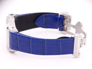 CARTIER Santos 100 XL 2656 Diamantes y Zafiros