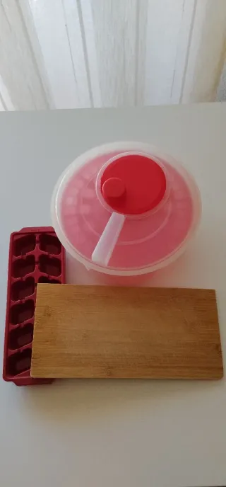 Juego de cocina rojo