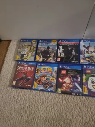 Lote de 15 Juegos PS4 (Spider-Man, FIFA, LEGO, etc