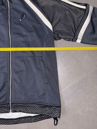 Sudadera Asics con cremallera gris S