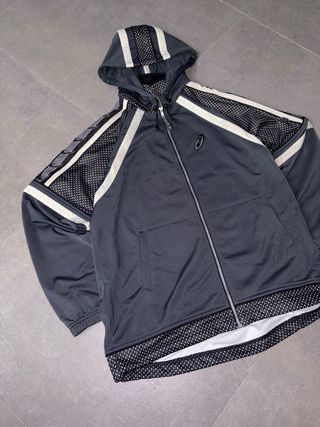 Sudadera Asics con cremallera gris S