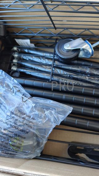 Carrito de Almacenamiento de Metal de 4 Niveles