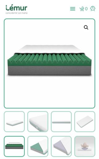 Colchón cuna Lemur VOLANA núcleo estándar