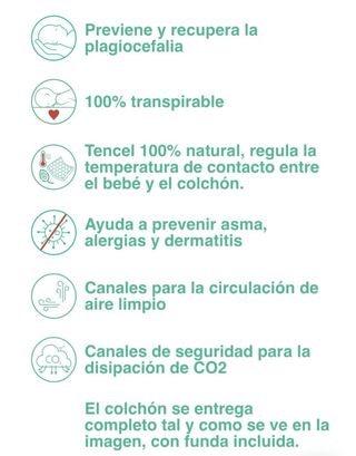 Colchón cuna Lemur VOLANA núcleo estándar