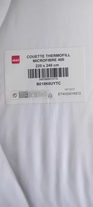 Edredón Thermofill Blanco Cama 150/160