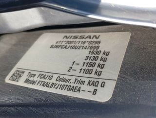 Llanta nissan 444149 6.5jx17 qashqai (j10) tekna