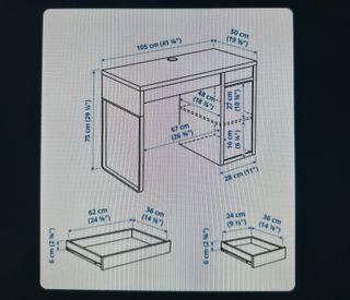 Escritorio Ikea MICKE Blanco