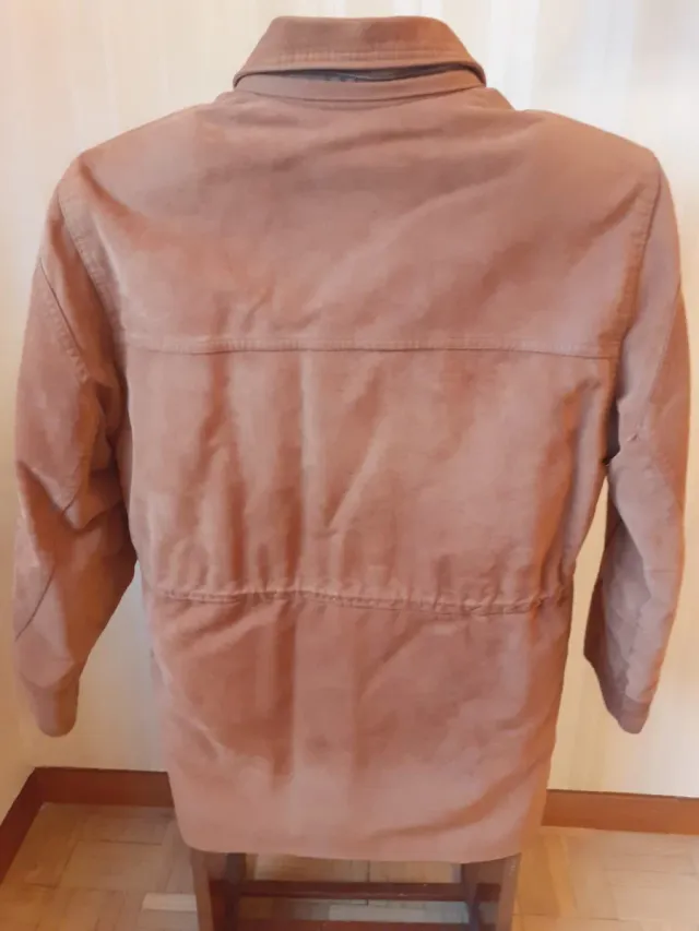 Chaqueta de piel marrón Nicola D'Angelo