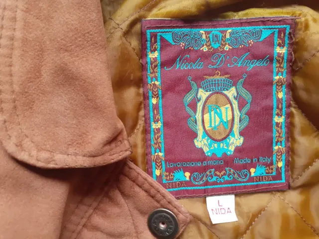 Chaqueta de piel marrón Nicola D'Angelo