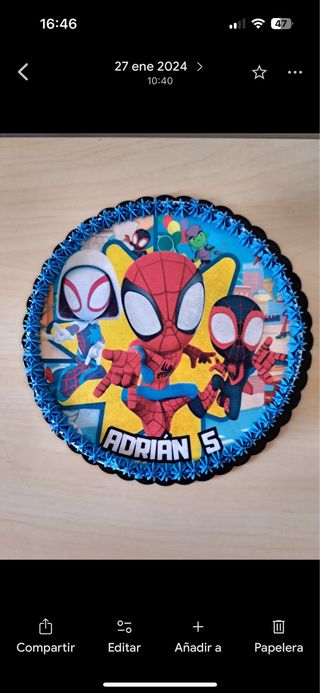 Tarta personalizada con oblea