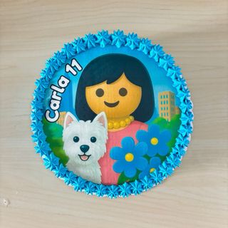 Tarta personalizada con oblea