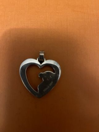 Colgante Tous Corazón Oso Plata