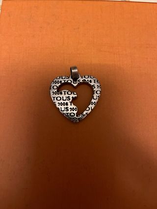 Colgante Tous Corazón Oso Plata