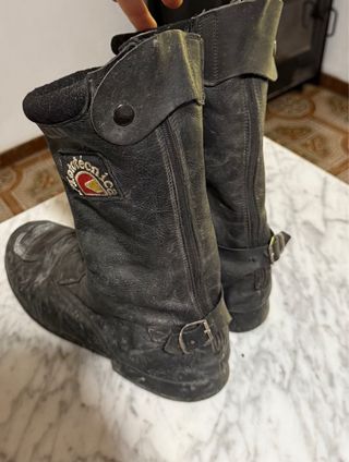 Botas de Moto Cuero Talla 42