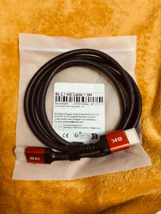 Cable 8K HDMI 1.5 metros NUEVO de alta calidad.