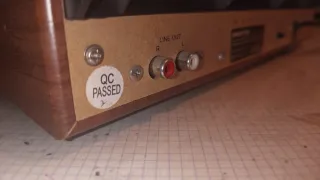 Tocadiscos Retro Marrón y Negro