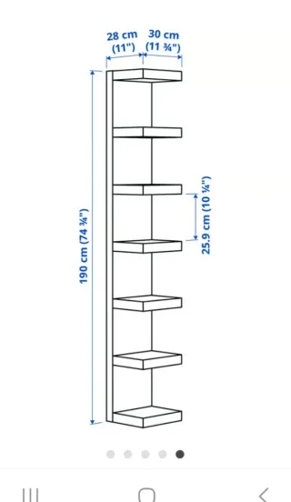 Estantería blanca de madera