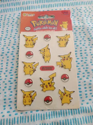 Pegatinas Pokémon 1999 Pikachu. Regalo muchos crom
