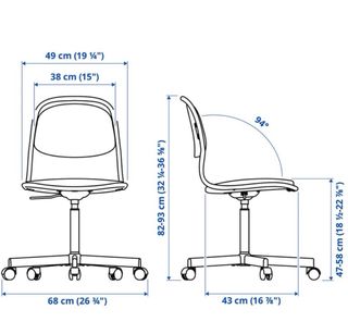 Silla de escritorio con ruedas