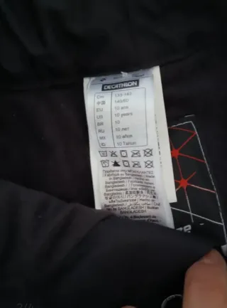 Ropa de esquí infantil negra