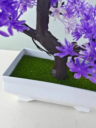 Bonsái Artificial Morado