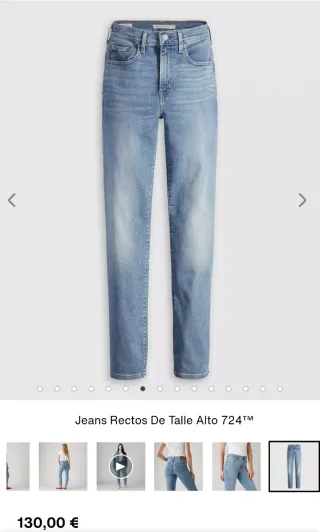 Pantalón Levi's 724 Talle Alto Recto Mujer