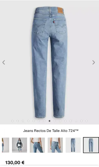 Pantalón Levi's 724 Talle Alto Recto Mujer