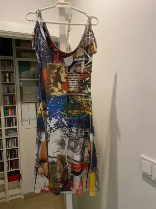 Vestido de verano multicolor talla única